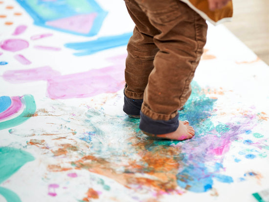 Malidee Handabdruck Fußabdruck Kinder Bastelidee Kinder Kreativ mit Kindern Kindergartenideen