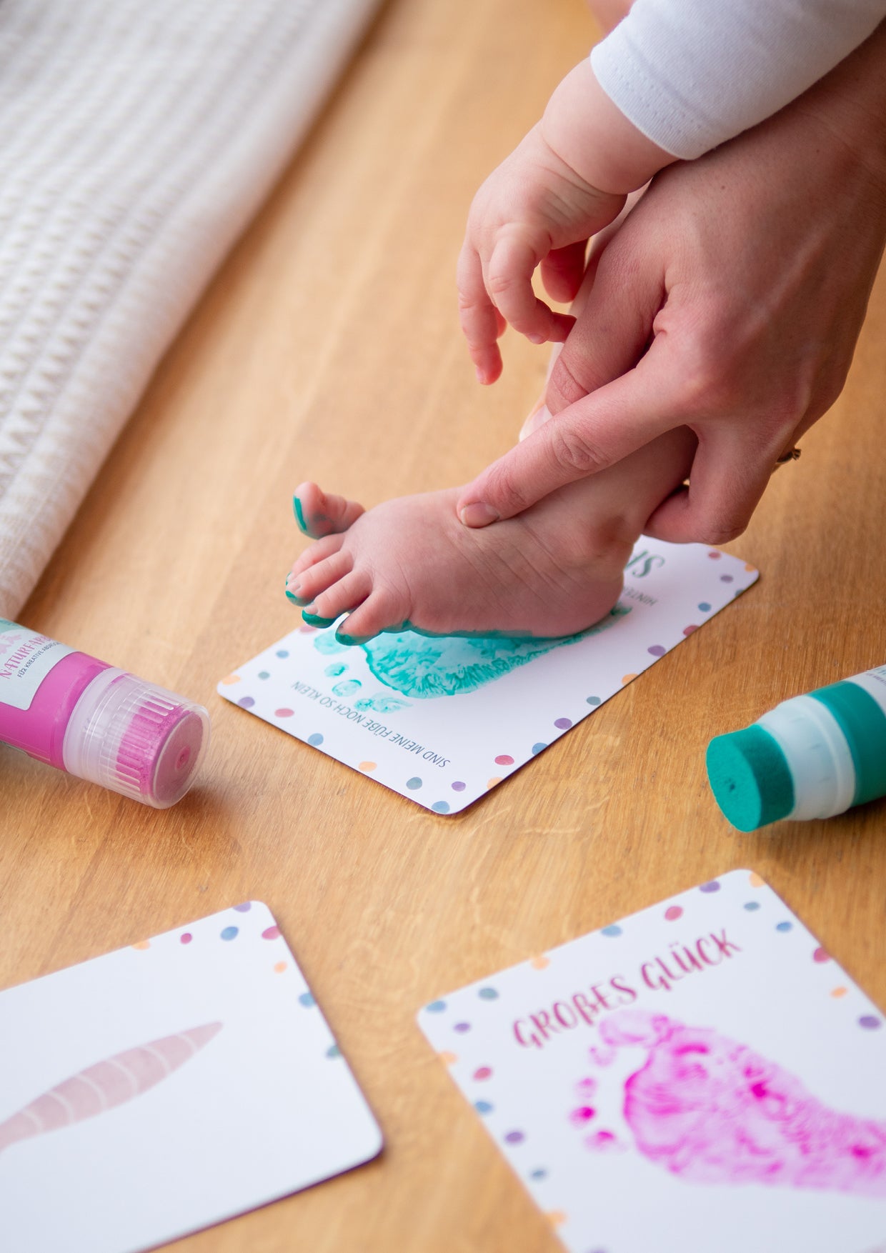 Baby Meilensteinkarten Erinnerungsbox 0-12 Monate