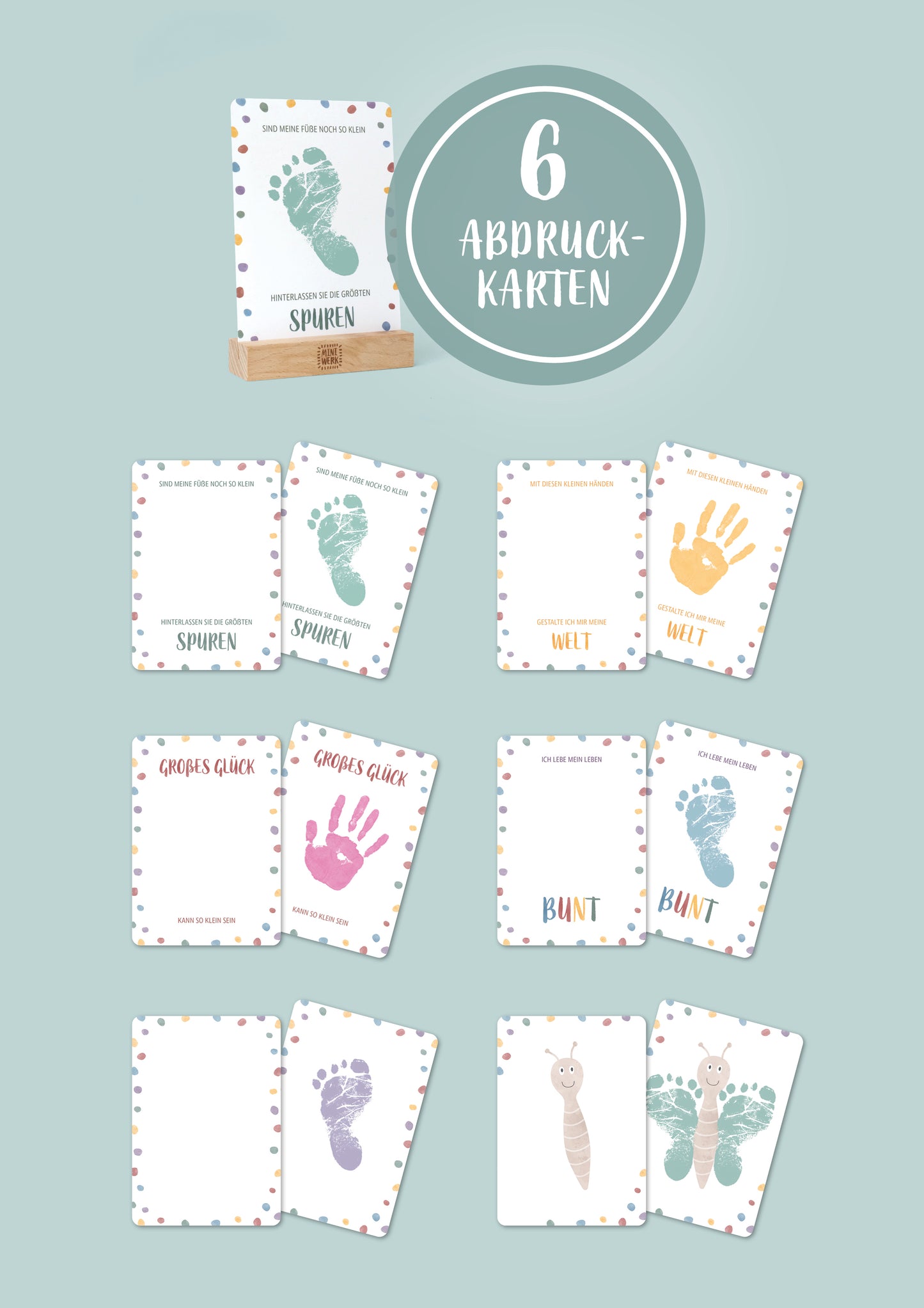Baby Meilensteinkarten Erinnerungsbox 0-12 Monate