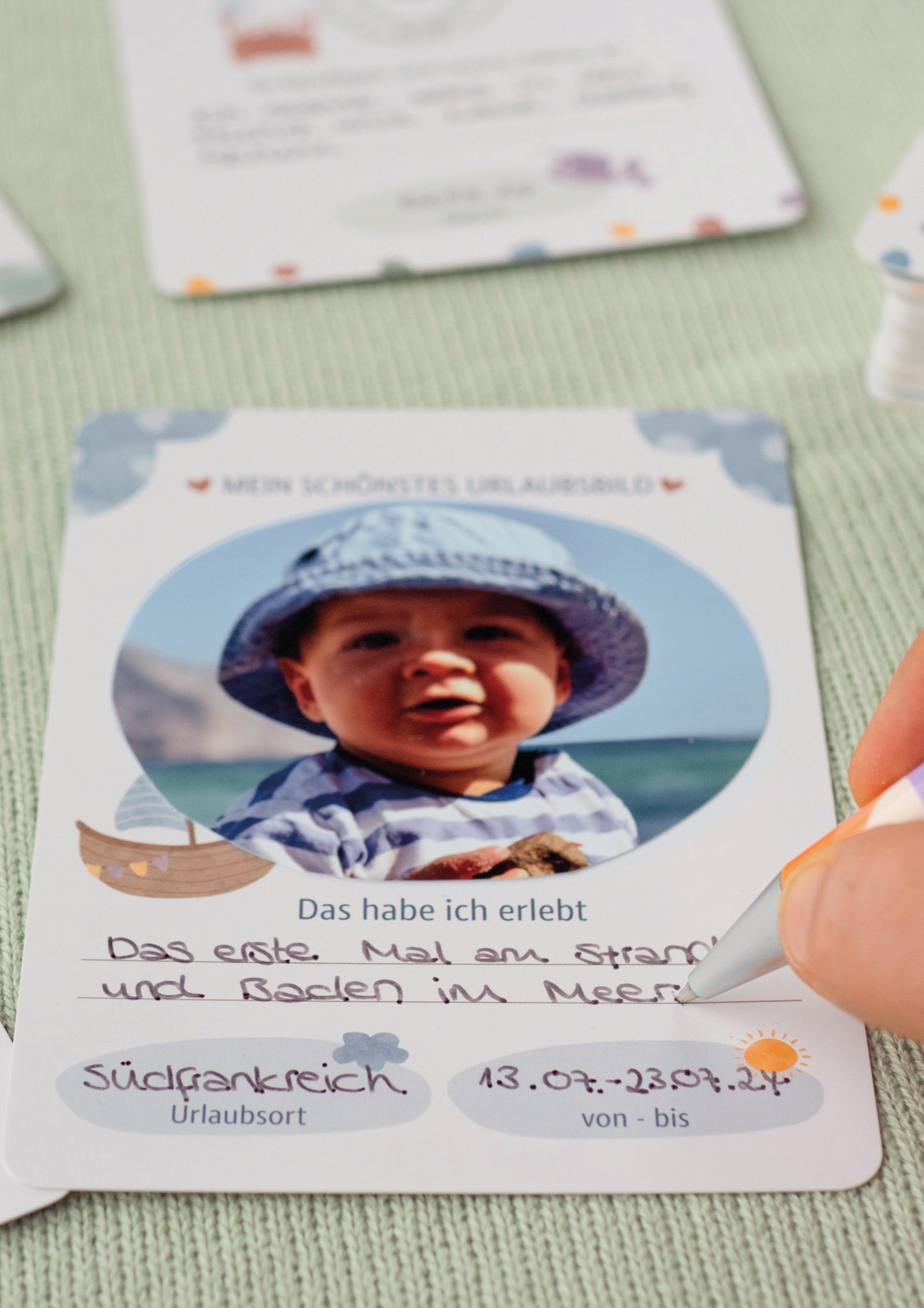 Baby Meilensteinkarten Erinnerungsbox 0-12 Monate
