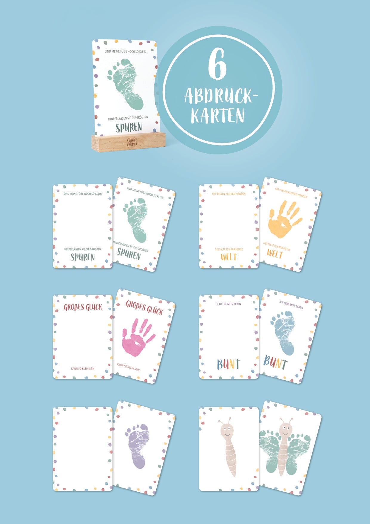 Baby Meilensteinkarten Erinnerungsbox 0-12 Monate
