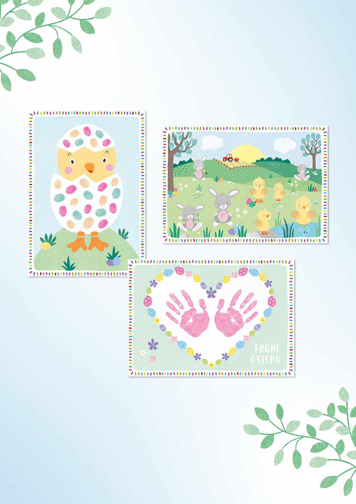 Kinder Abdruckset Ostern *3 FARBEN* (ab ca. 1 Jahr)
