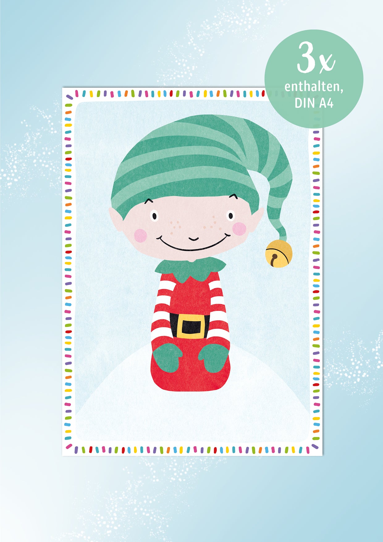 Weihnachtskarte *WICHTEL* 3 Stück