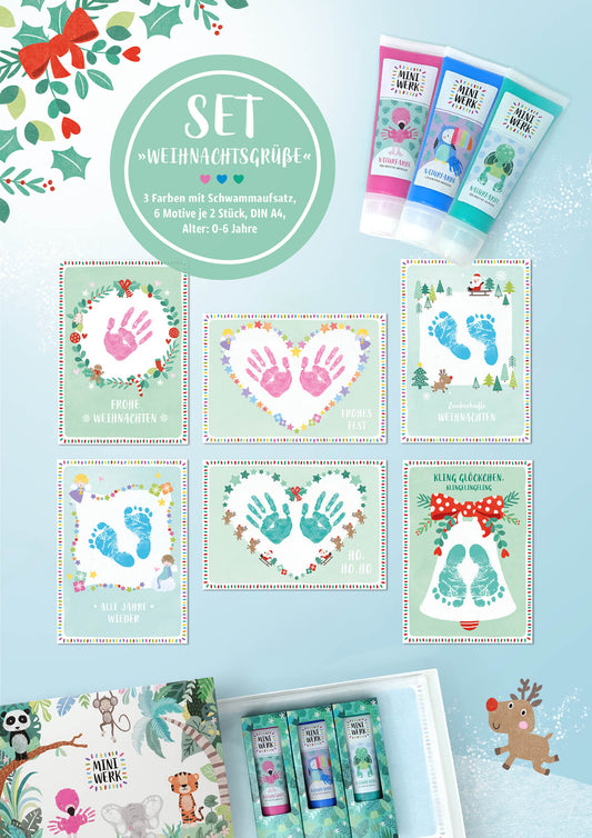 Abdruckset *WEIHNACHTSGRÜßE* (0-6 Jahre)
