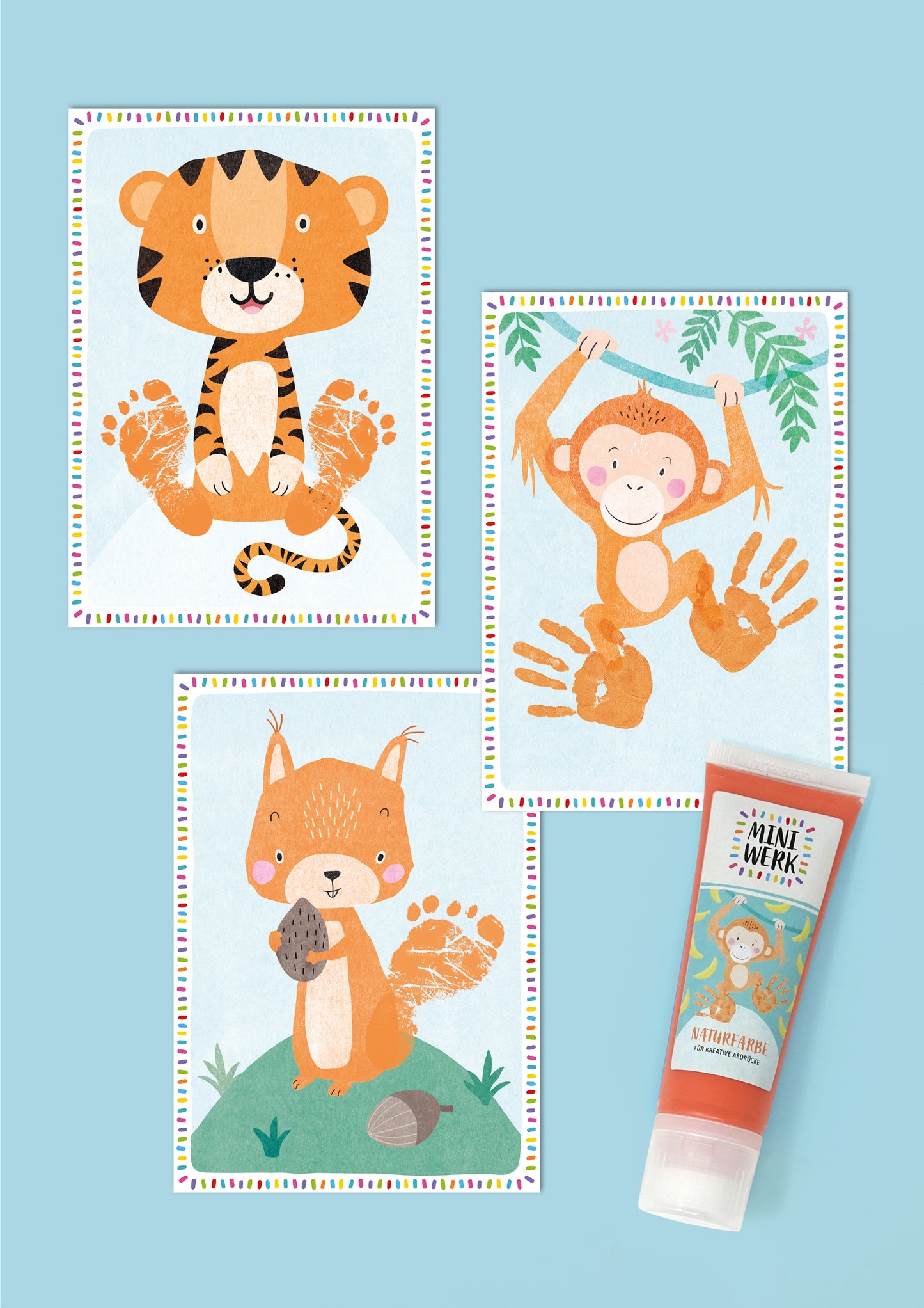 Baby Abdruckset *ORANGE* (0-1,5 Jahre)