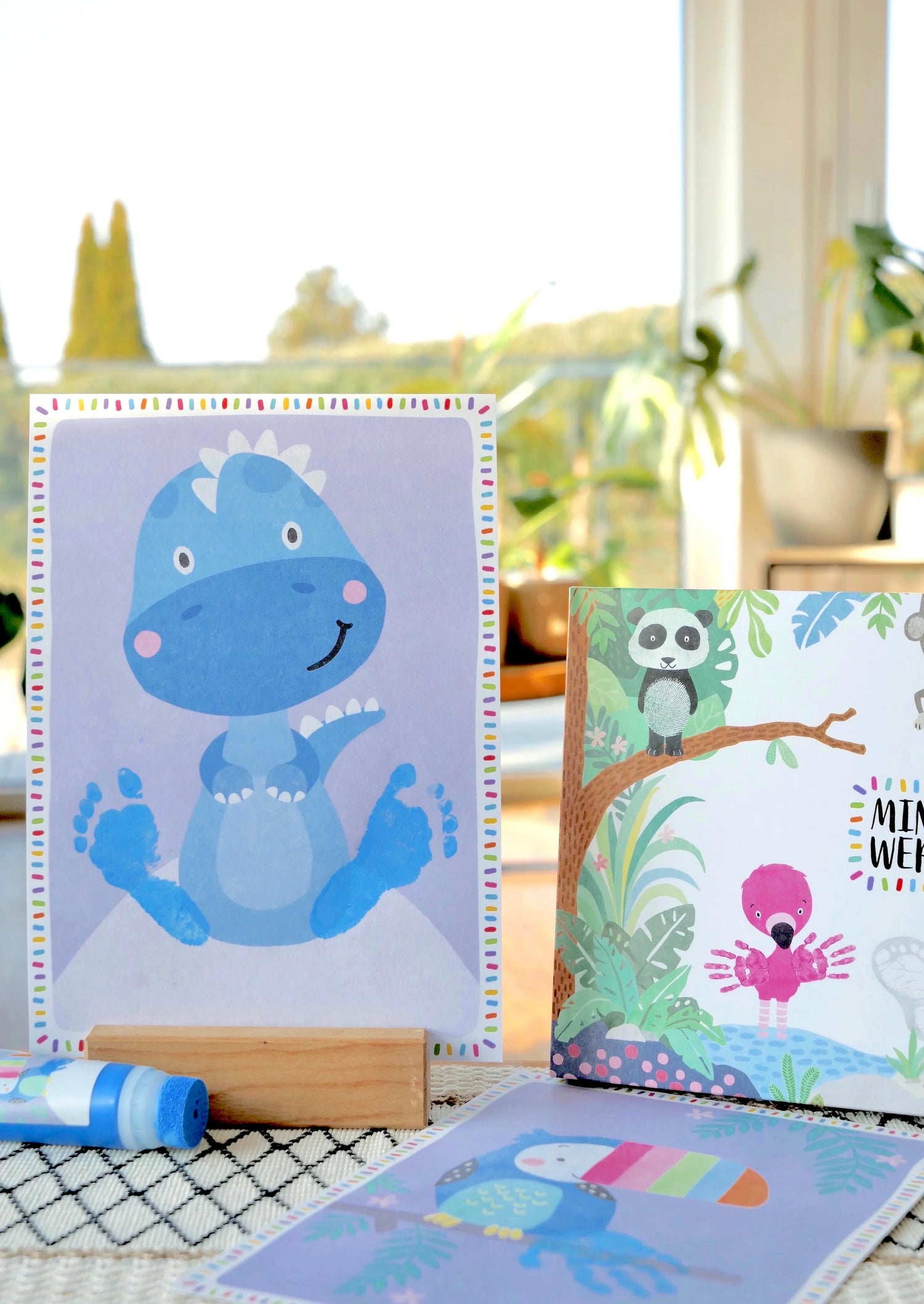 Miniwerk Baby Abdruckfarbe, Baby Abdruckset, Baby Fußabdruck, Baby Handabdruck, Erinnerungen gestalten, sicher und schadstofffrei