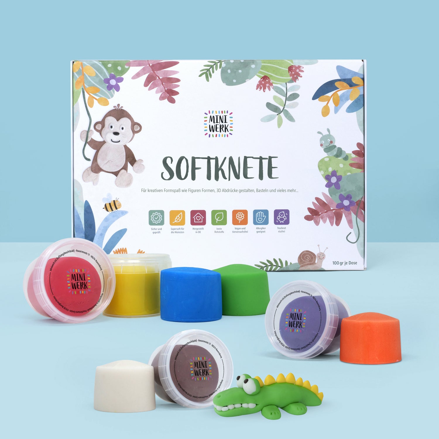 Miniwerk Softknete für wertvolle Spielzeit. Hergestellt und geprüft in Deutschland