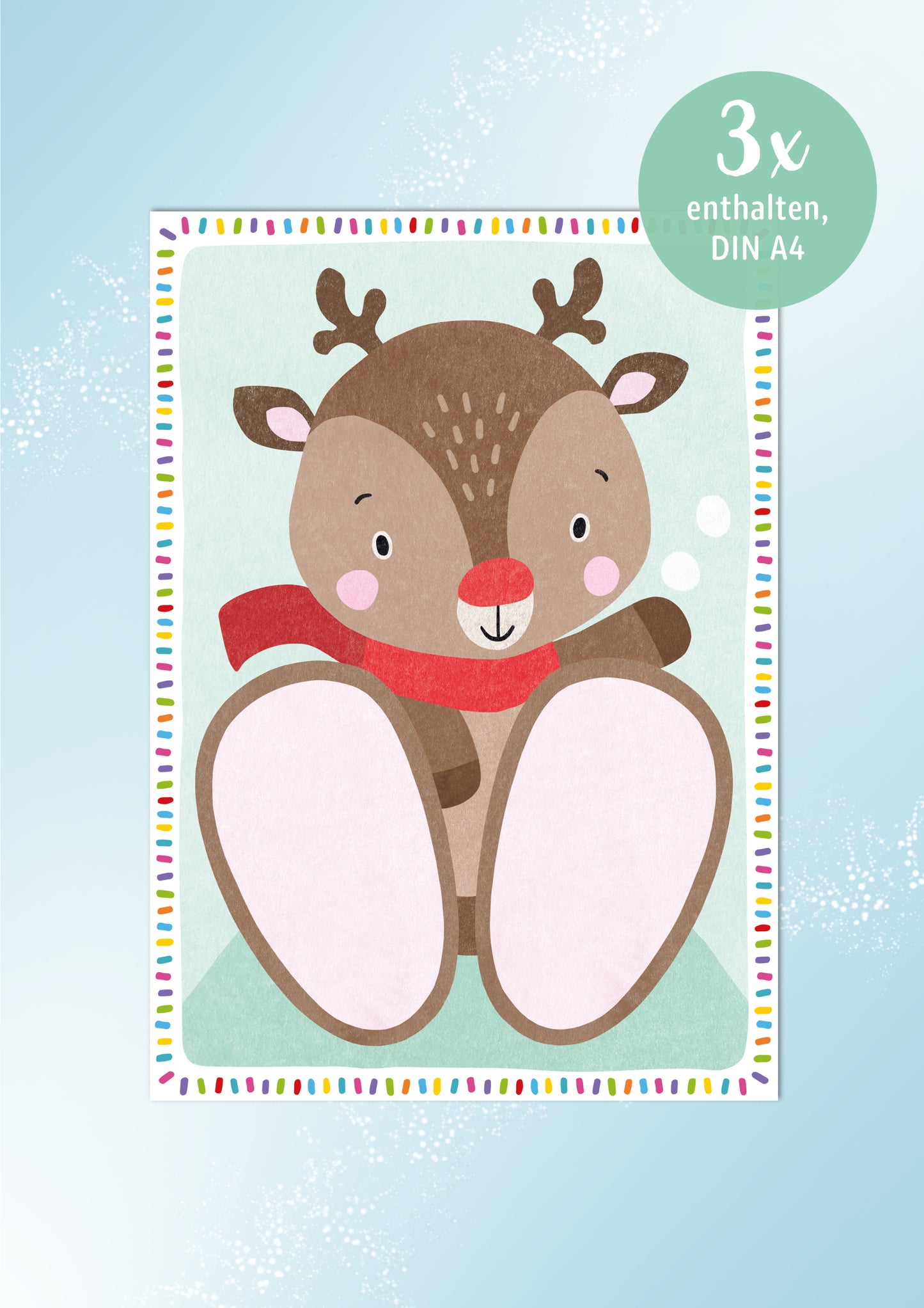 Weihnachtskartenset mit 6 Motivkarten à 3 Stück