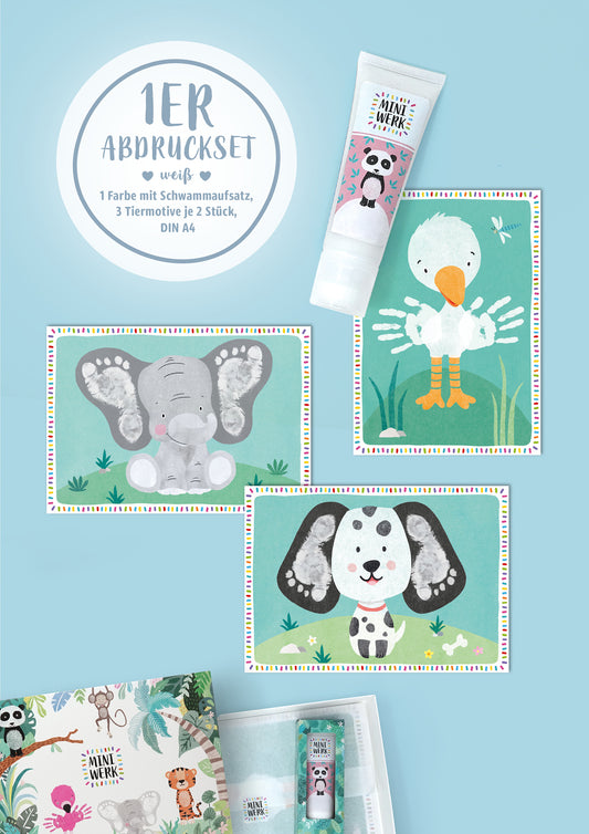 Miniwerk Baby Abdruckfarbe, Baby Abdruckset, Baby Fußabdruck, Baby Handabdruck, Erinnerungen gestalten, sicher und schadstofffrei