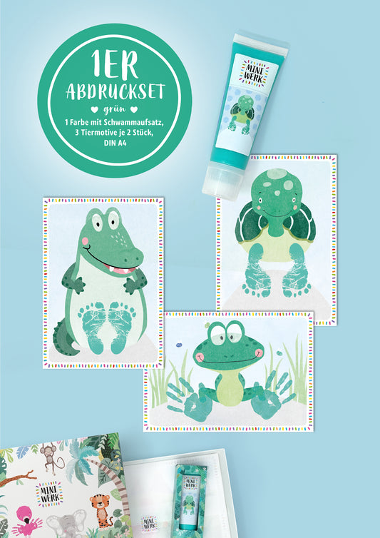 Miniwerk Baby Abdruckfarbe, Baby Abdruckset, Baby Fußabdruck, Baby Handabdruck, Erinnerungen gestalten, sicher und schadstofffrei