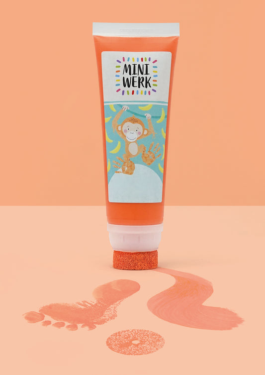 *ABDRUCKFARBEN ORANGE* mit Schwammaufsatz