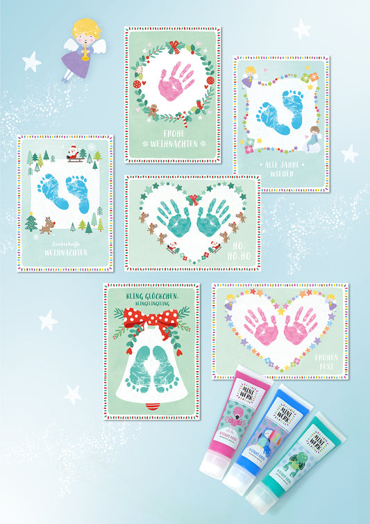 Abdruckset *WEIHNACHTSGRÜßE* (0-6 Jahre)